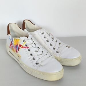 Ara Camden Water Color Blooms Print Sneaker